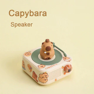 Capivara Bluetooth Speaker Cartão Boneca Dos Desenhos Animados Pequeno Bluetooth Speaker