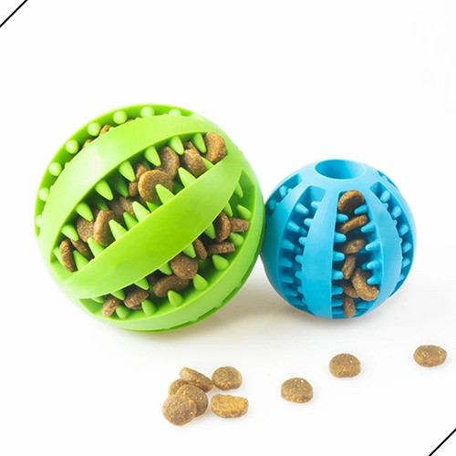 Bola Para Cachorro Porta Petisco Mordedor Interativo Pet 7cm