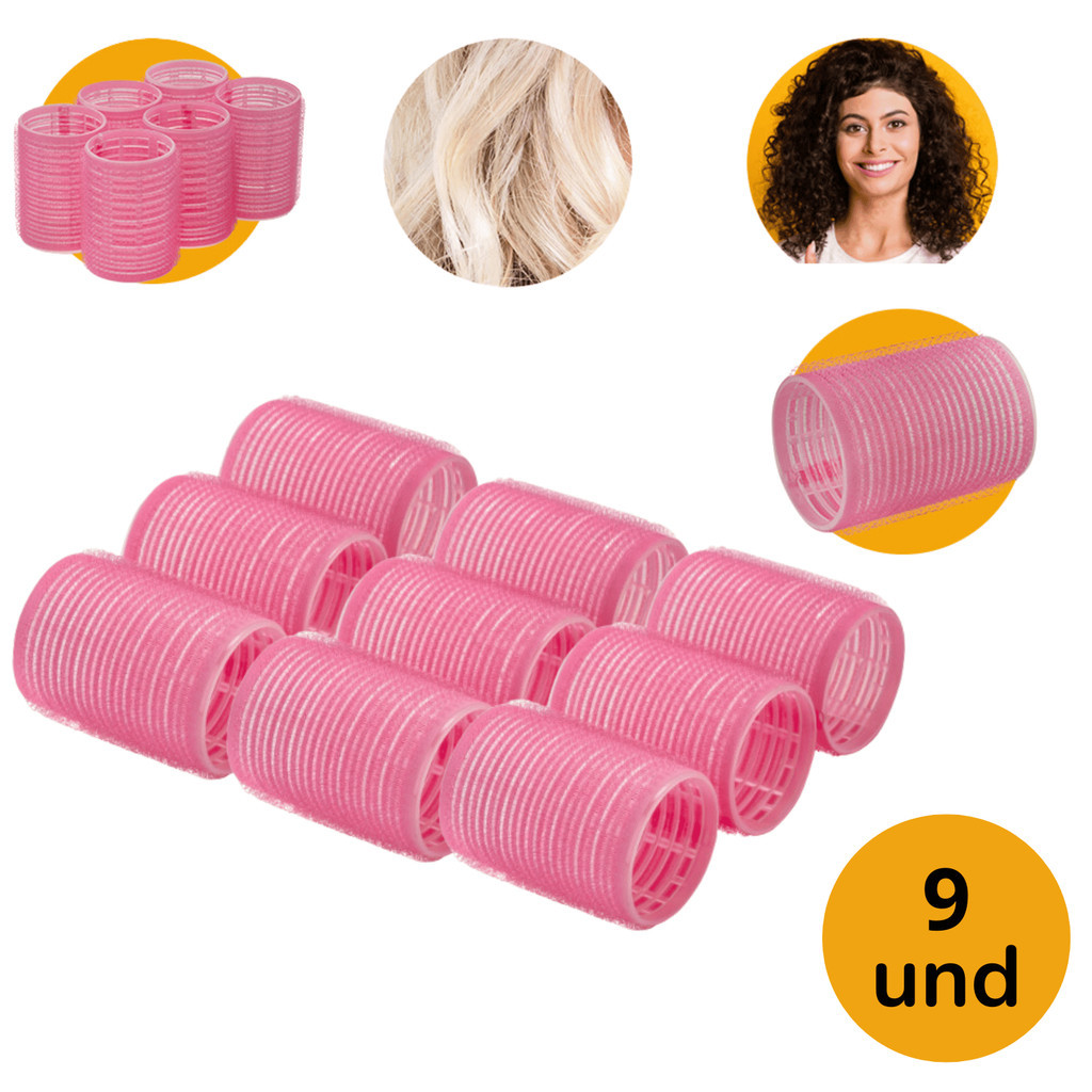 Kit 9 Bobs Para Cabelo Formador de Cachos 44mm Salão de Beleza Casa ...
