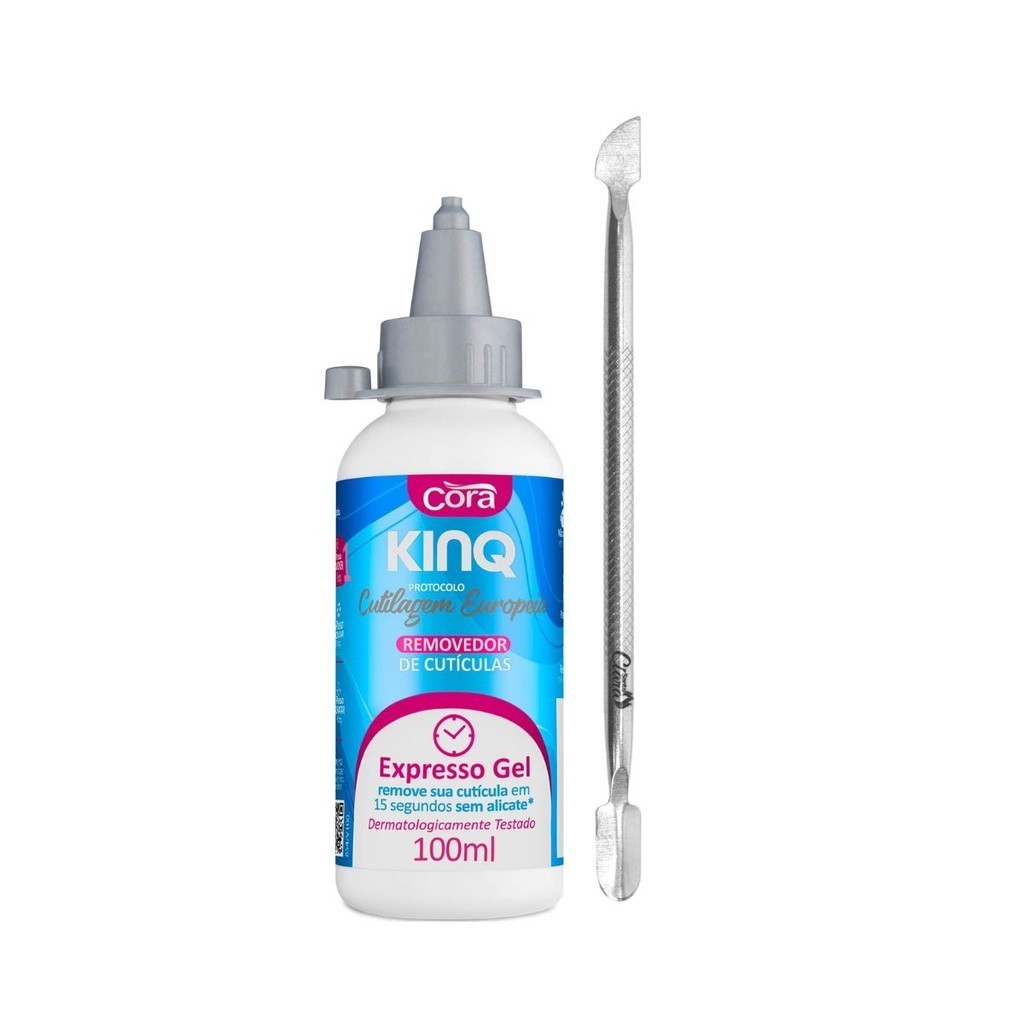 Removedor de Cutículas Kinq Gel e Espátula Inox de Cutilagem | Shopee ...