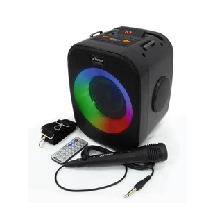 Caixa de som Multimidia sem Fio bluetooth portátil com microfone FM USB XTRAD XDG-60