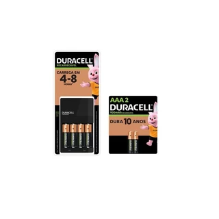 Kit 6 Pilhas Recarregáveis (4AA + 2AAA)+ Carregador Duracell