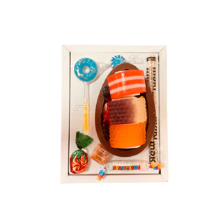 Ovo De Pascoa Recheado Com Fini Sushi E Doces 180g PP - Top