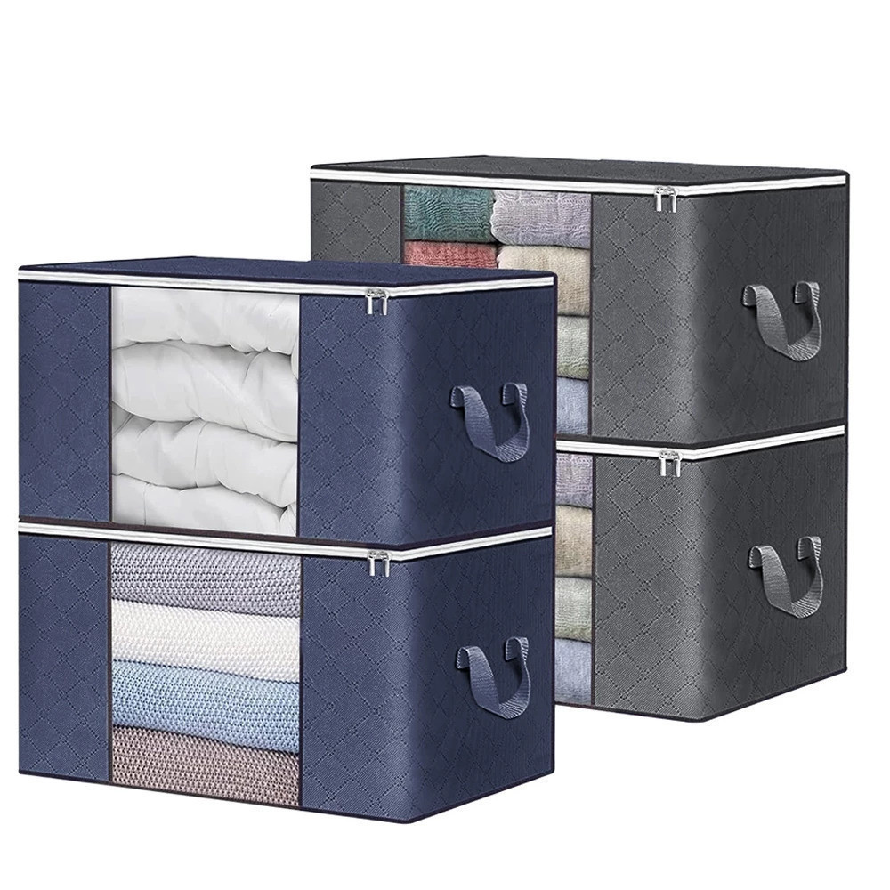 Caixa Saco Organizador Cobertor Casaco Guarda Roupa Ecológico Anti-Poeira Umidade Insetos Multiuso - isabella | Shopee Brasil