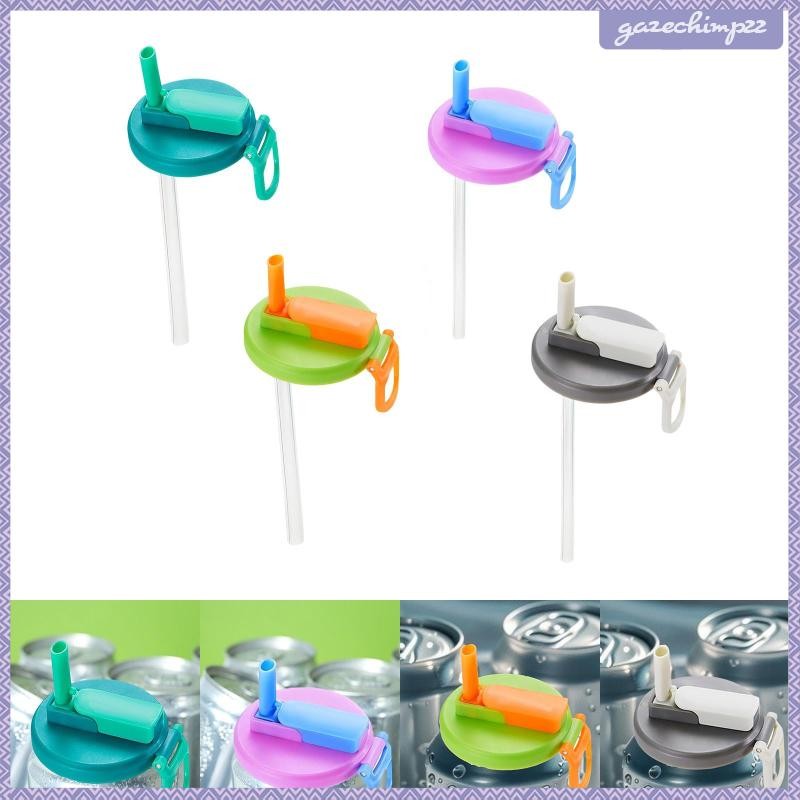 Tampas Para Lata Com Canudo - 8 Unidades - Práticas Para Refrigerante E Bebidas