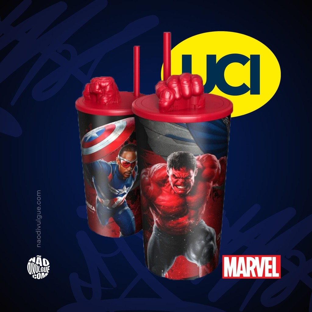 Copo de Cinema Capitão América Hulk - UCI