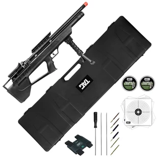 Carabina Espingarda PCP 5.5 Nks ELF Chumbinho Kit Limpeza