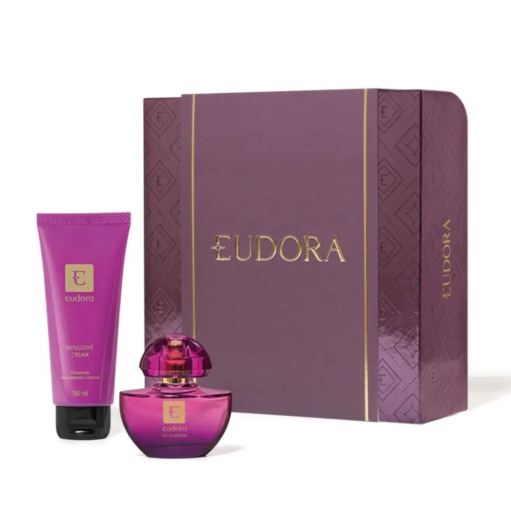 Kit Presente Perfume e Hidratante Eudora Roxo Miniatura | Shopee Brasil