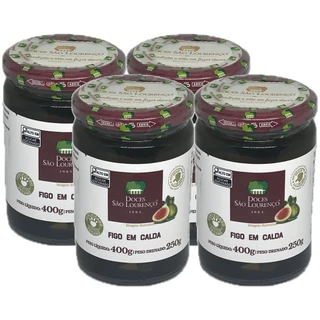 Kit c/ 4und Figo em Calda São Lourenço 400g