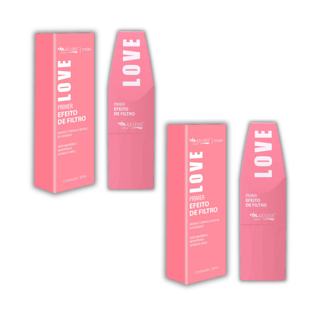 02 Primers Pele de Filtro Max Love