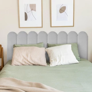 KIT Cabeceira Estofada Nuvem 60x20cm Para Cama Queen Size