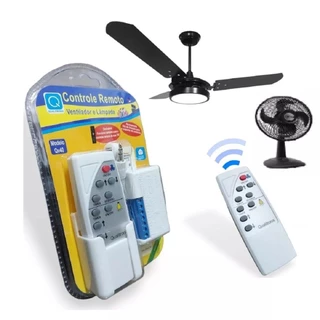 Controle Remoto para Ventilador e Lâmpada Adaptador Universal QV40 Qualitronix