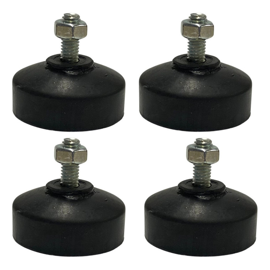 04 Pçs Amortecedor Pé Nivelador Sapata Borracha M06