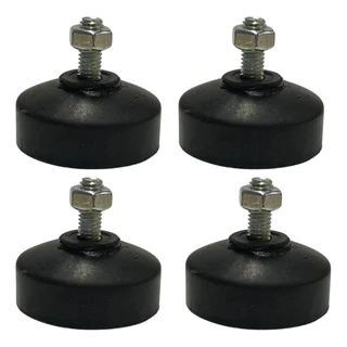 04 Pçs Amortecedor Pé Nivelador Sapata Borracha M06