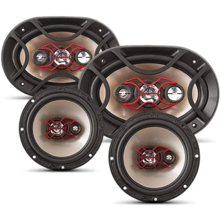 Kit Fácil Bravox 6x9 + 6 Alto Falante 240w Rms Linha X