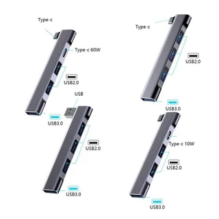 4 Em 1 USBC Hub USB 3.0 Estação De Ancoragem PD Carregamento De Alta Velocidade Adaptador OTG Para PC Acessórios Computador Portátil