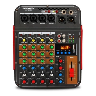 Console Mesa de Som Briwax BP-6171 de mistura 110V/220V