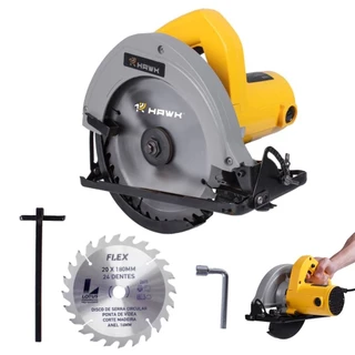 Serra Elétrica Circular para Madeira 1100W 185mm 5600RPM 110V