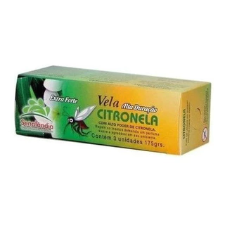 Vela De Citronela Alta Duração Combo 3un Repelente Para Casa