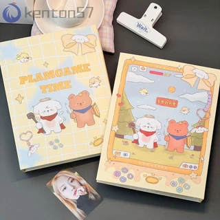 KENTON Álbum De Fotos Colorful Idol Photo Album , A5 Photocard Binder Collect , Fasionable Inside Page Shell Folha Solta A5 Card Holder Collection Em Torno De Ídolos