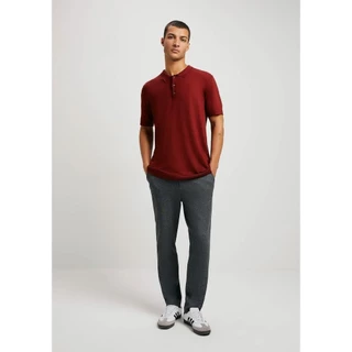 Calça Masculina Reta Em Malha Texturizada Hering
