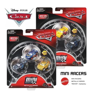 Mattel Racing Story MINI Mini Cars 3 carros equipados com a versão Q de três conjuntos de brinquedos de metal relâmpago McQueen
