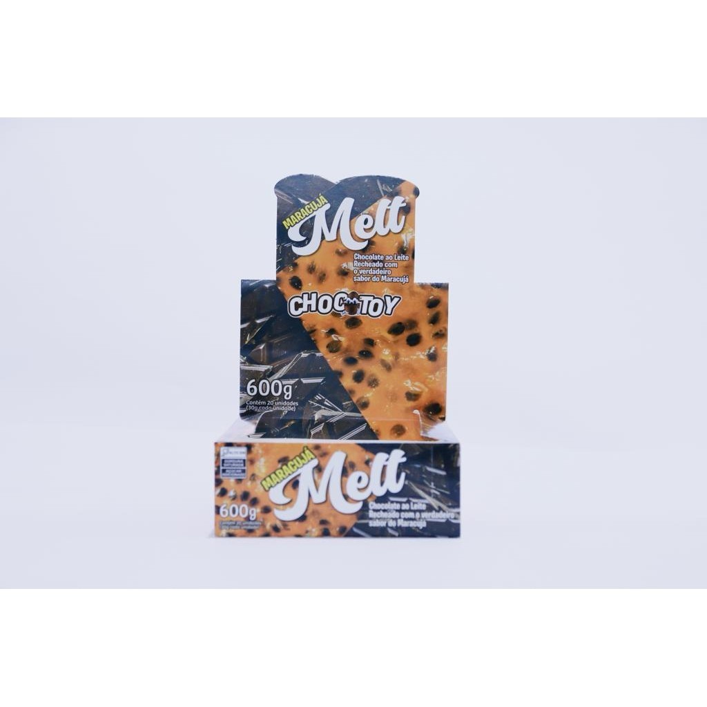 Chocolate Recheado Com Maracujá C/ 20un 600g - Chocotoy