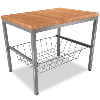 Suporte De Bebedouro Mini Vancouver De Mesa Com Cesto E Tampo MDF - Prata/Jade