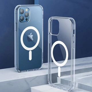 Capinha Space Magnética Anti Impacto IphoneXR 11 12 13 14 15 Plus Pro Max Plus Capa Transparente TPU Case