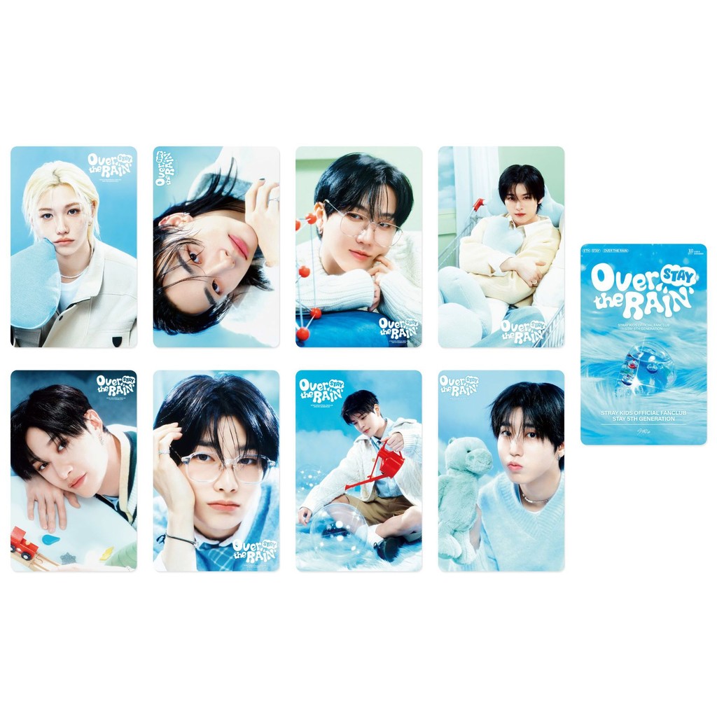 1-15pcs STRAY KIDS Magic School Photocards Transparent Bookmark ID