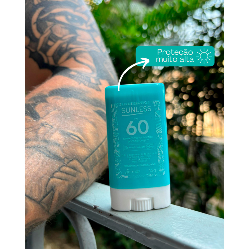 Protetor Solar P/ Tatuagem Sunless 60 FPS | Shopee Brasil