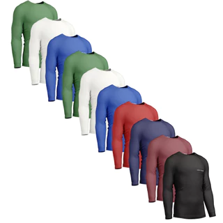 Kit 10 Camisa Térmica Proteção Uv 50+ Segunda Pele