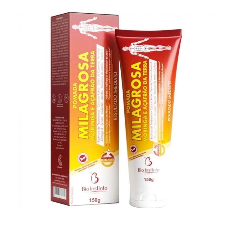 Pomada Milagrosa c/ MORINGA e AÇAFRÃO da Terra Alivia Dores intensas ...