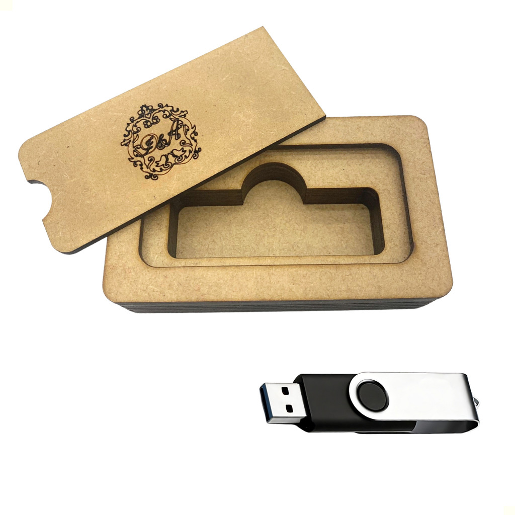 Kit 10 Caixinhas Estojo Para Pen Drive Em Mdf Personalizada | Shopee Brasil