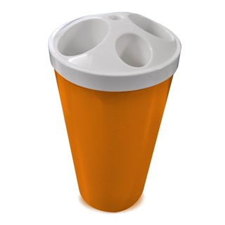 Dispensador de copos descartáveis laranja - Bralimpia