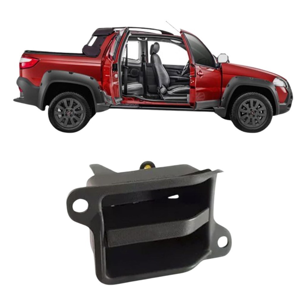 Maçaneta 3 Porta Fiat Strada 2013 2020 Original (100213339)