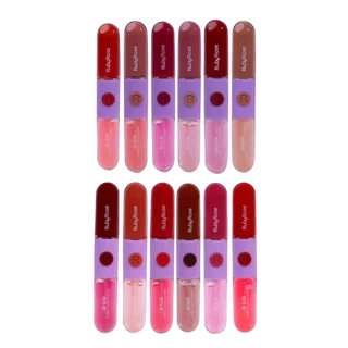 Batom + Gloss Liquido Duo Mood Ruby Rose