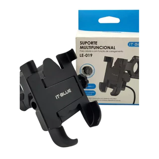 Suporte Celular Moto/bike Alumínio C/carregador Fix. Guidão em Oferta na Shopee