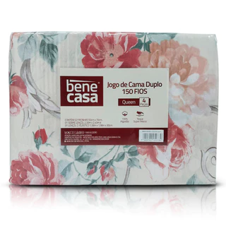 Jogo De Cama Duplo Casal Queen Lençol Fronha Macio Bene Casa em Oferta na Shopee
