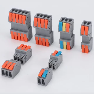 Push-in Butt Terminal Block Mini compacto terminal de conexão Conector de cabo de alta potência combinação separável