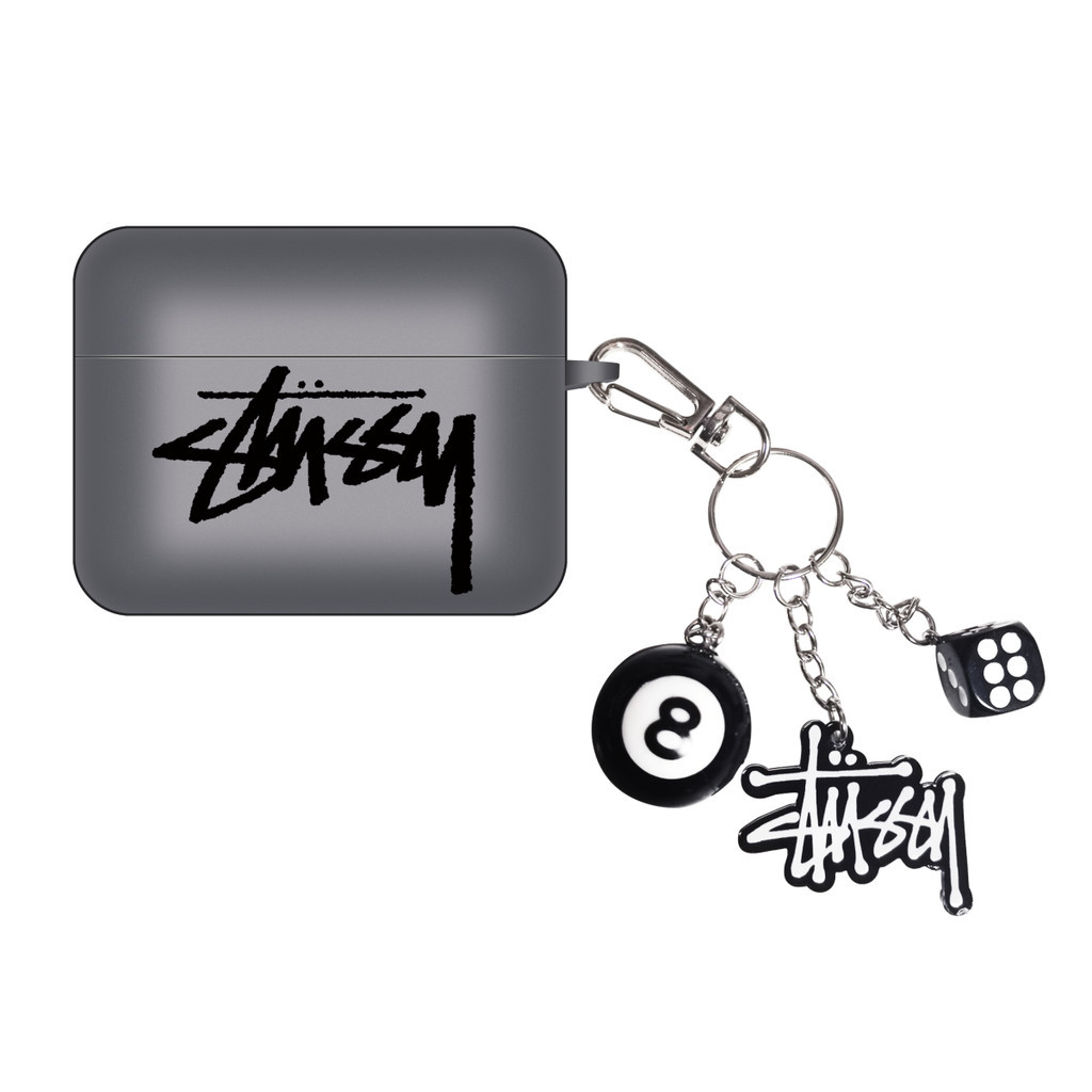 COOL STUSSY Soft TPU Casing With Keychain Compatible For AIRPODS 4