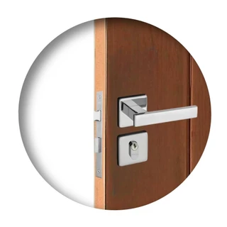 Fechadura Para Porta Externa Roseta Concept 408 Cromada Pado 40mm em Oferta na Shopee