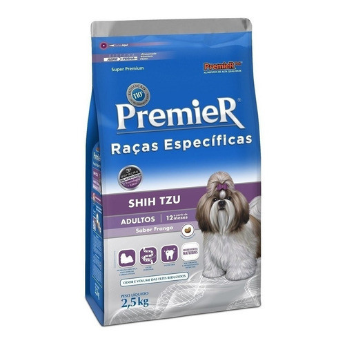 Ração Premier para Shih Tzu Adulto Sabor Frango | Shopee Brasil