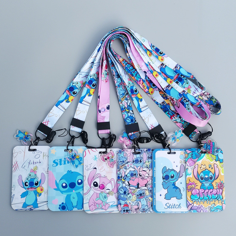 Porta-Cartões Disney Stitch ABS Office Suprimentos Estudantis Cartão De ...