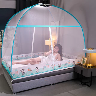 Rede Yurt Mosquiteira Yurt sem instalação 1,68m m Cama 1,2 Dormitório Estudantil Dobrável para Crianças Resistente a Choques -