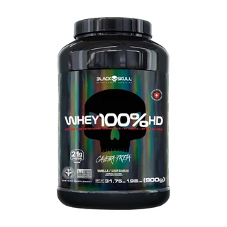 Whey 100% Hd Black Skull Baunilha 900G