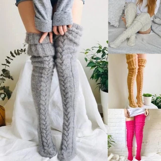 Meias Femininas De Lã Para Pés Aquecedores De Moda Senhora Fofas De Outono Inverno Cor Sólida Coxas Fibras Acrílicas HHBRAX2823