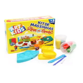 KIT DE MASSINHA DE MODELAR ACRILEX - HORA DO LANCHE