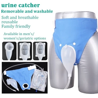 Coletor De Urina De Silicone Para Idosos Saco Com Conector À Prova De Vazamento De Drenagem De Fraldas Adultos