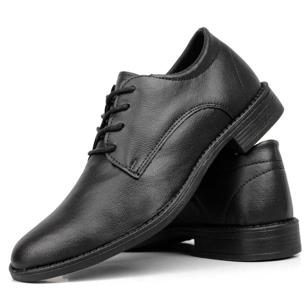 Sapato Social Oxford Masculino Classico De Amarrar Preto